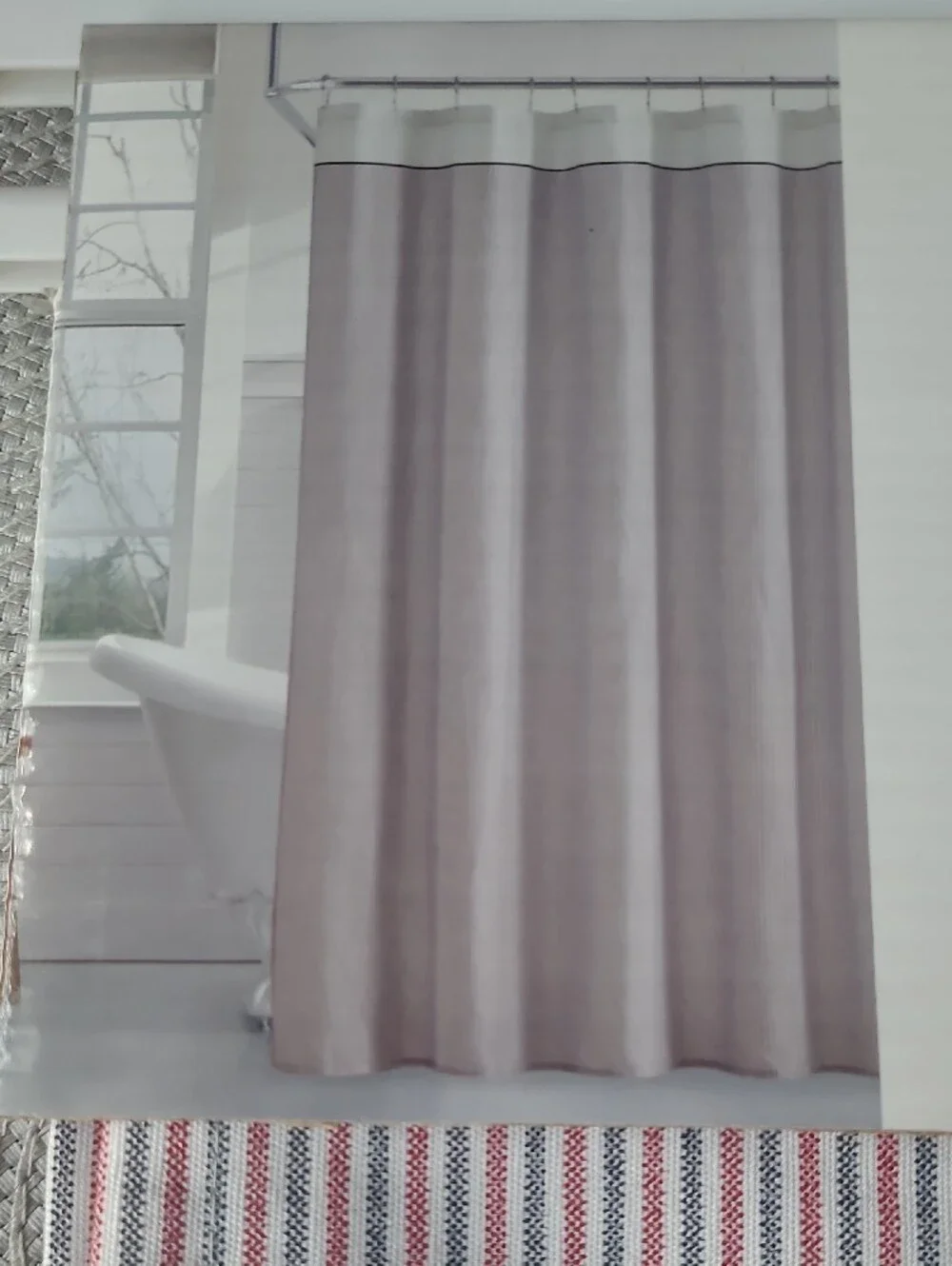 Tommy Hilfiger Millerton Ithaca Striped Shower Curtain